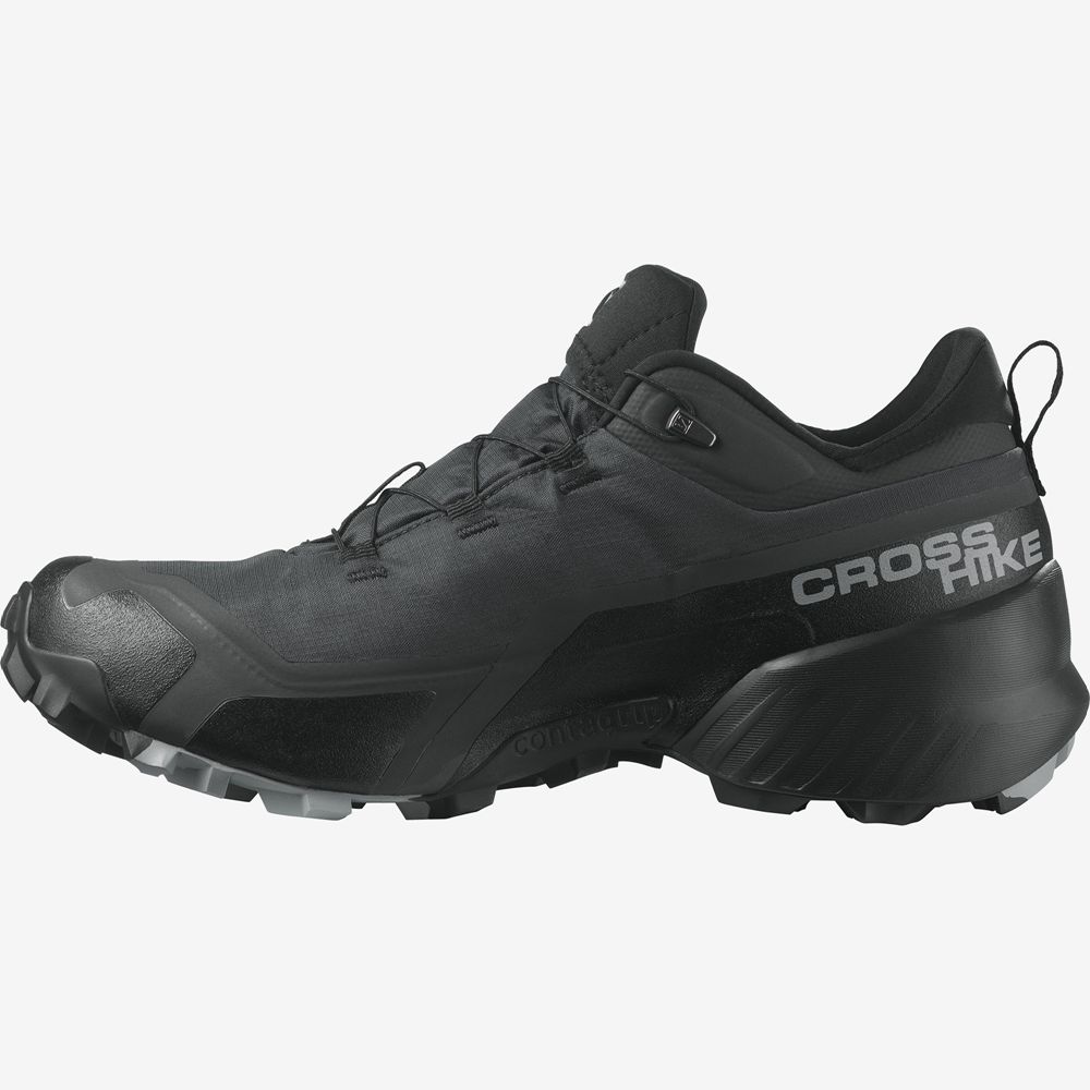 SALOMON CROSS HIKE GORE-TEX Philippines - Men's Hiking Shoes - Black | 285643-SIP